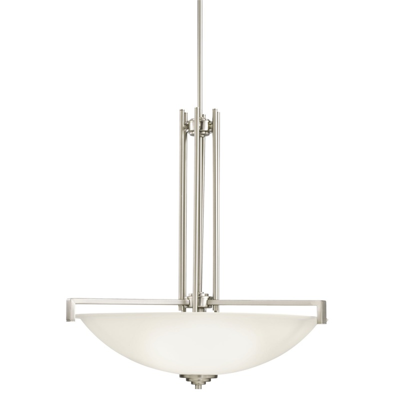 Kichler 3299NI Eileen Four Light Pendant, Brushed Nickel