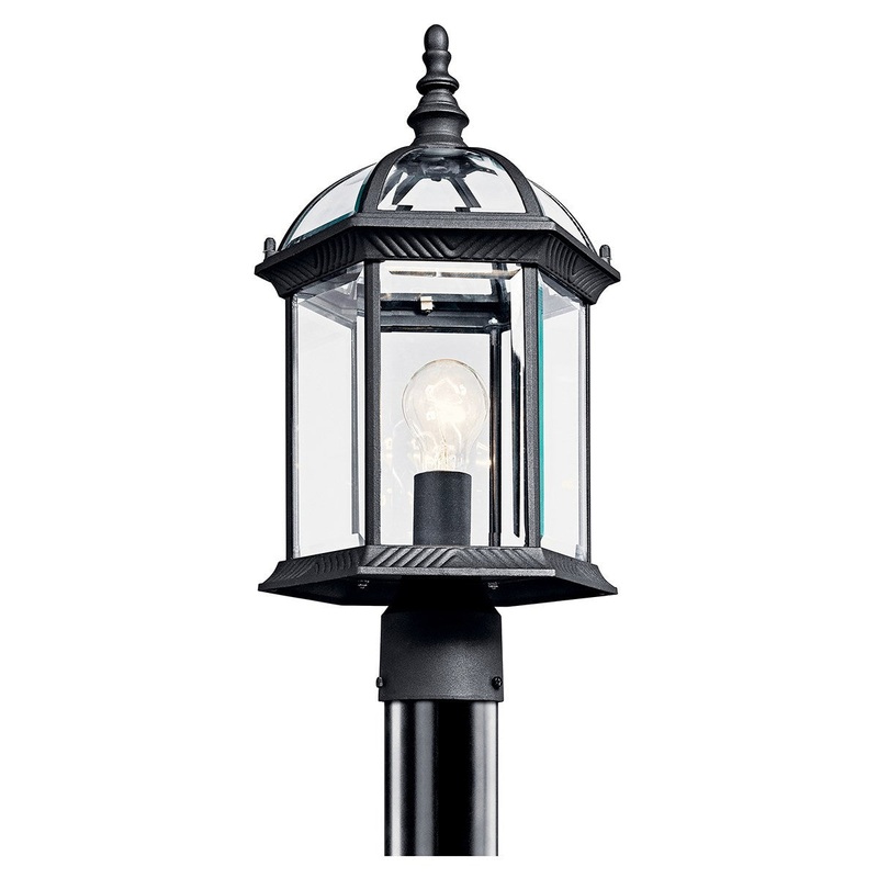 Kichler 49187BKL18 Barrie LED Outdoor Post Mount, Black