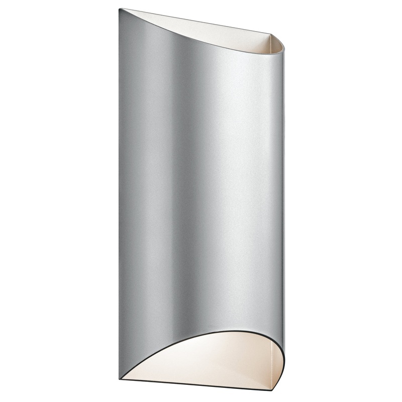 Kichler 49279PLLED Wesley LED Outdoor Wall Mount, Platinum