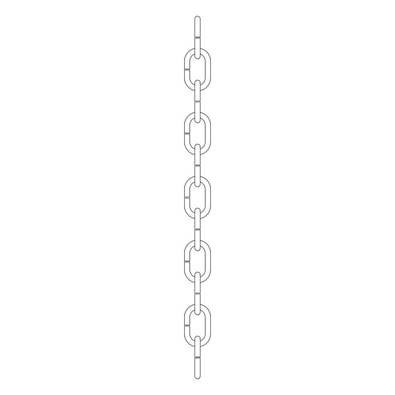 Kichler 4927PR Accessory Outdoor Chain, Prairie Rock