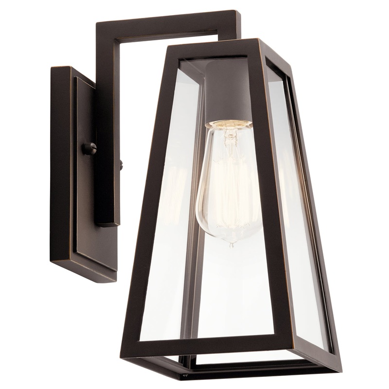 Kichler 49330RZ Delison One Light Outdoor Wall Mount, Rubbed Bronze