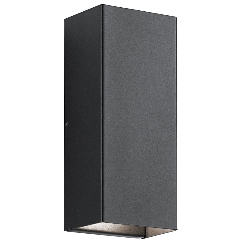 Kichler 49551BKTLED Walden LED Outdoor Wall Mount, Textured Black
