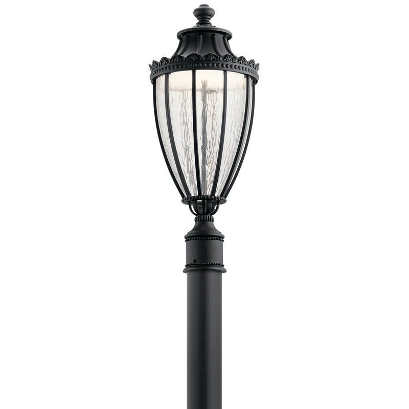 Kichler 49756BKTLED Wakefield LED Outdoor Post Mount, Textured Black