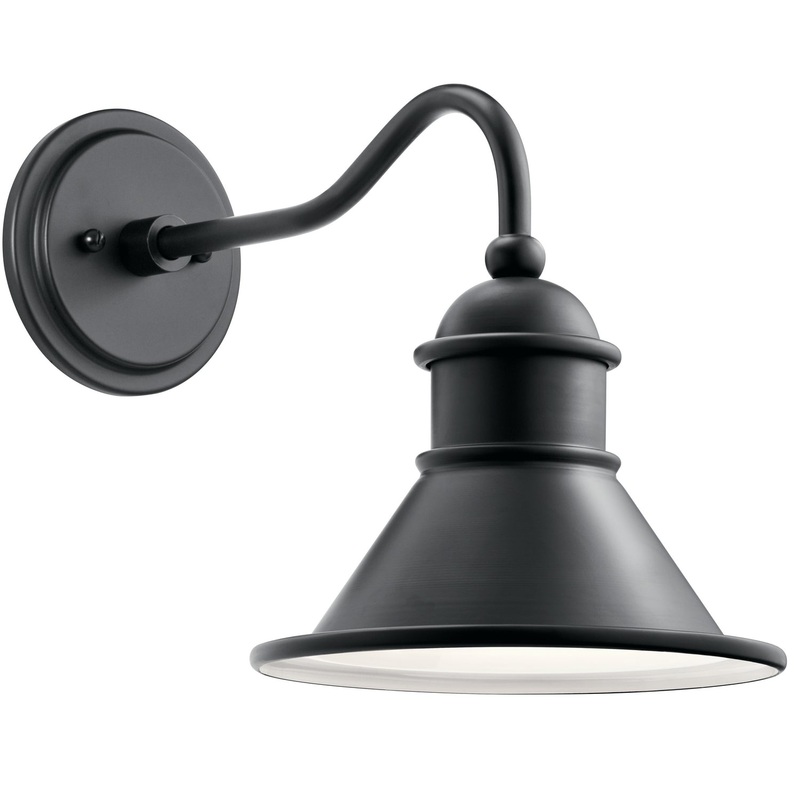 Kichler 49775BK Northland One Light Outdoor Wall Mount, Black