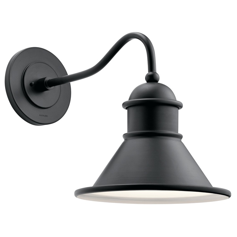 Kichler 49776BK Northland One Light Outdoor Wall Mount, Black