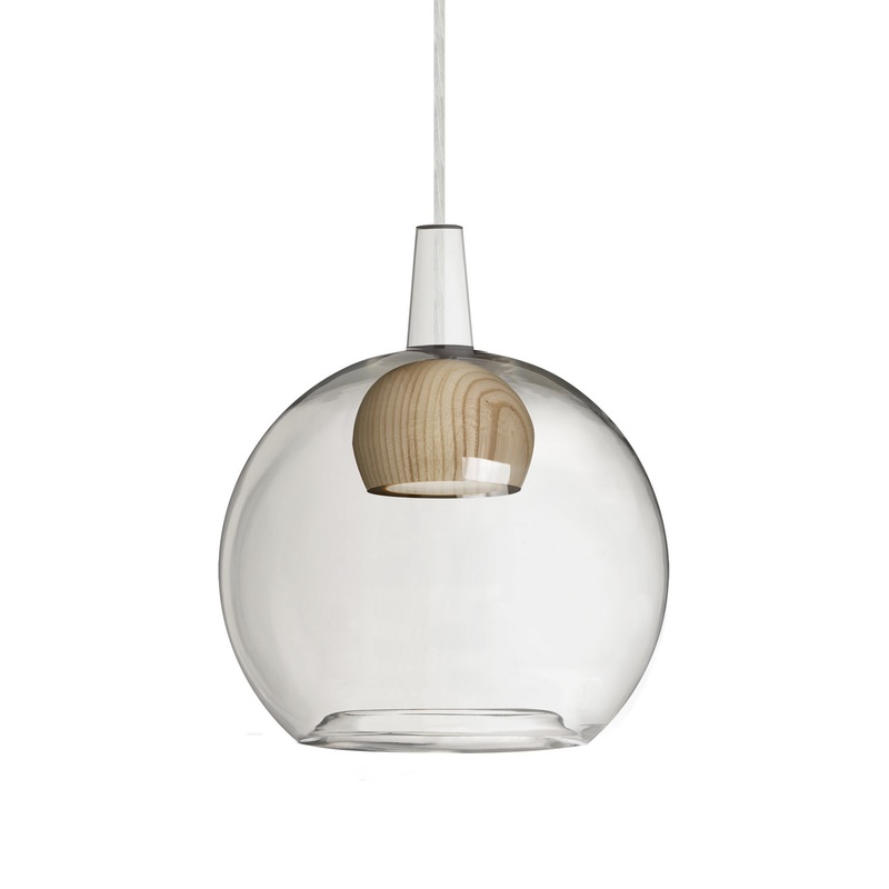 Besa 1JT-BENJICLNA-LED-SN Benji LED Pendant Satin Nickel