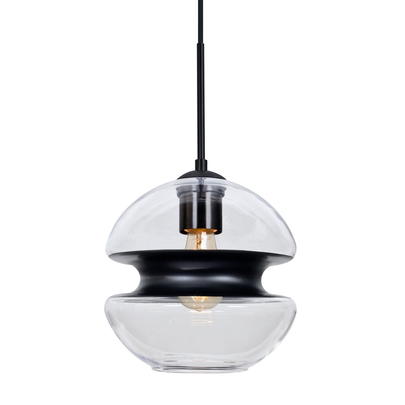 Besa 1JT-HULA8BK-EDIL-BK Hula 8 One Light Pendant Black