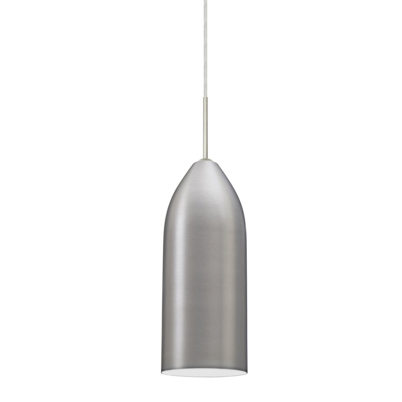 Besa 1JT-LINDWH-LED-SN Lindy One Light Pendant Satin Nickel