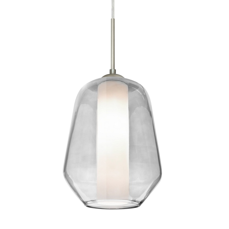 Besa 1JT-LINKCL-LED-SN Link LED Pendant Satin Nickel