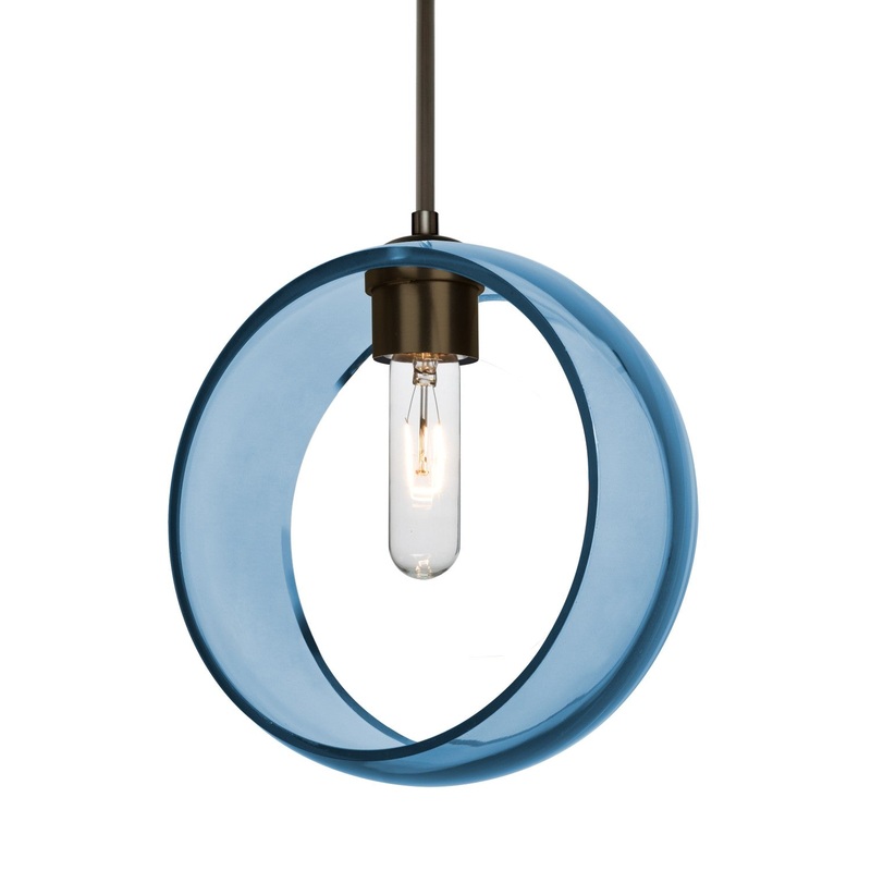 Besa 1JT-MANABL-BR-NI Besa Mana Pendant One Light Pendant Bronze