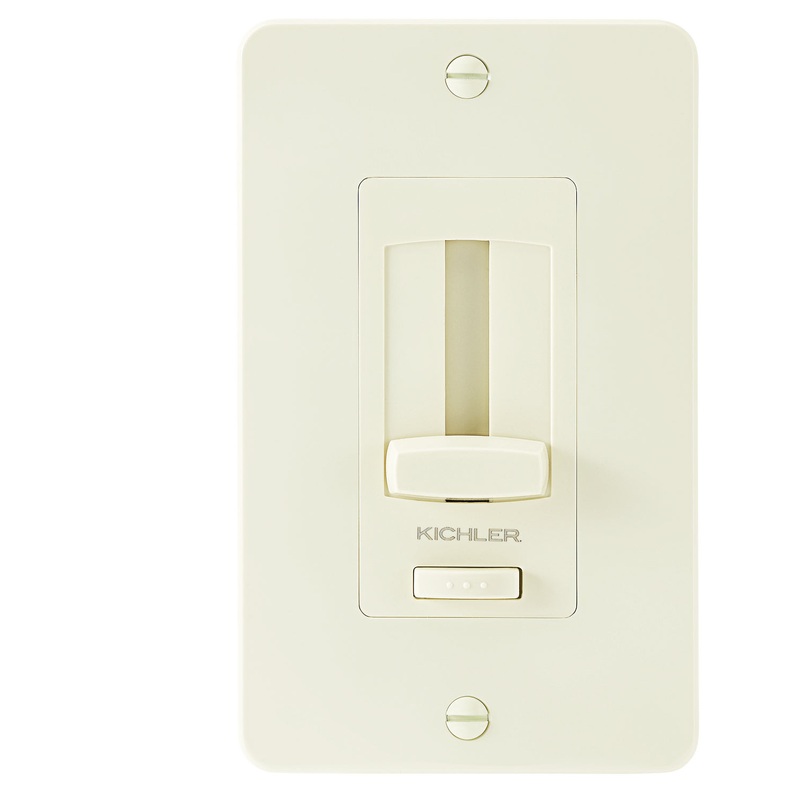 Kichler 1DDTRIMALM Under Cabinet Accessories LED Driver + Dimmer Trim ALM, Almond