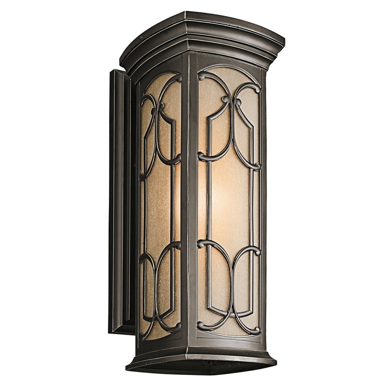 Kichler 49228OZ Franceasi One Light Outdoor Wall Mount, Olde Bronze