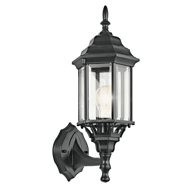 Kichler 49255BK Chesapeake One Light Outdoor Wall Mount, Black