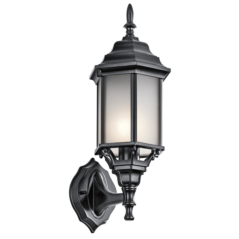 Kichler 49255BKS Chesapeake One Light Outdoor Wall Mount, Black