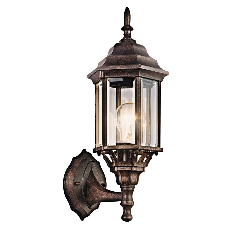 Kichler 49255TZ Chesapeake One Light Outdoor Wall Mount, Tannery Bronze (Discontinued)