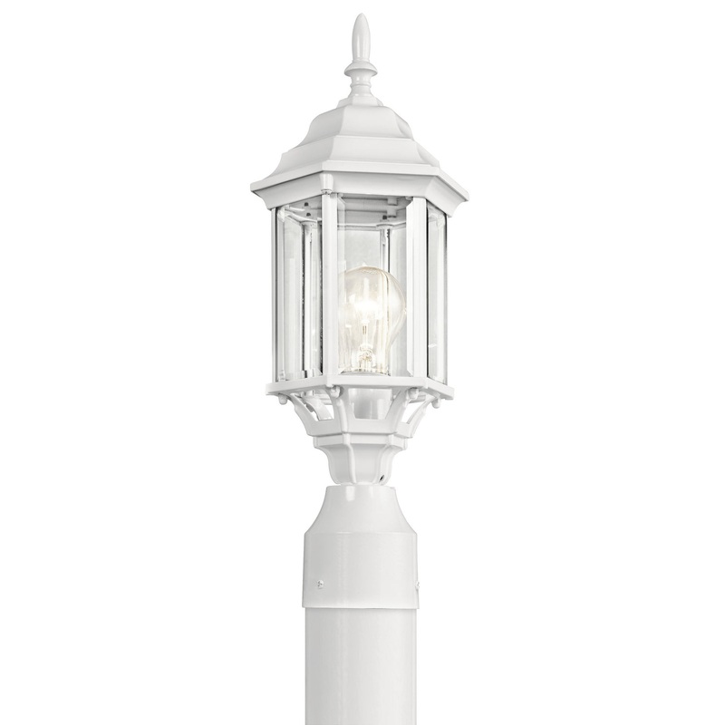 Kichler 49256WH Chesapeake One Light Outdoor Post Mount, White