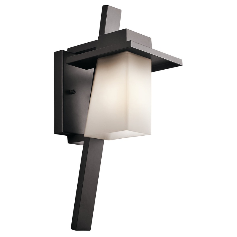 Kichler 49257AZ Stonebrook One Light Outdoor Wall Mount, Architectural Bronze (Discontinued)