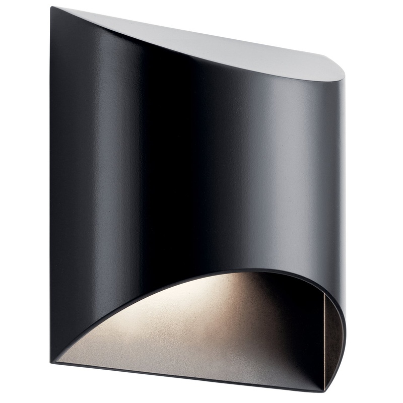 Kichler 49278BKLED Wesley LED Outdoor Wall Mount, Black