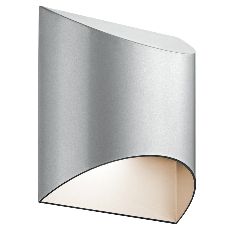 Kichler 49278PLLED Wesley LED Outdoor Wall Mount, Platinum