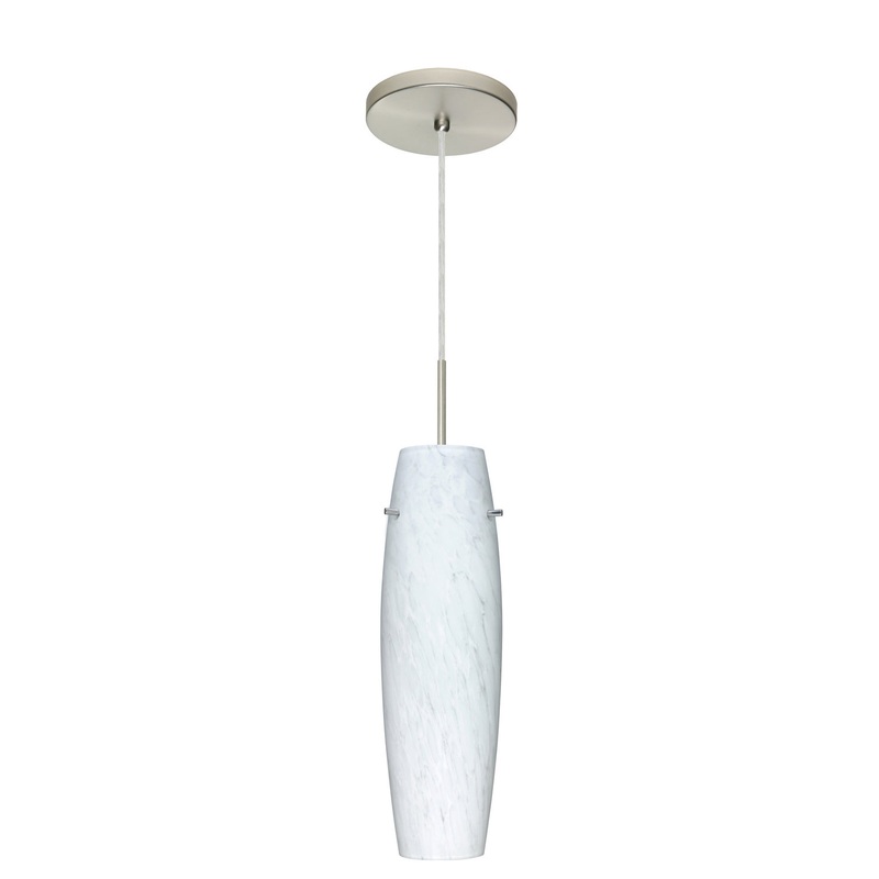 Besa 1JT-489719-LED-SN Suzi One Light Pendant Satin Nickel