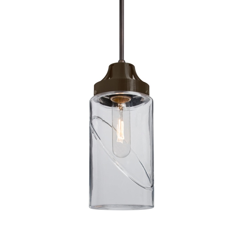 Besa 1JT-BLINKCL-BR Blink One Light Pendant Bronze