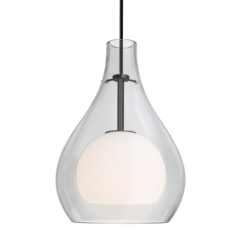 Besa 1JT-ELLE11CL-LED-BK Besa Elle 11 Pendant LED Pendant Black