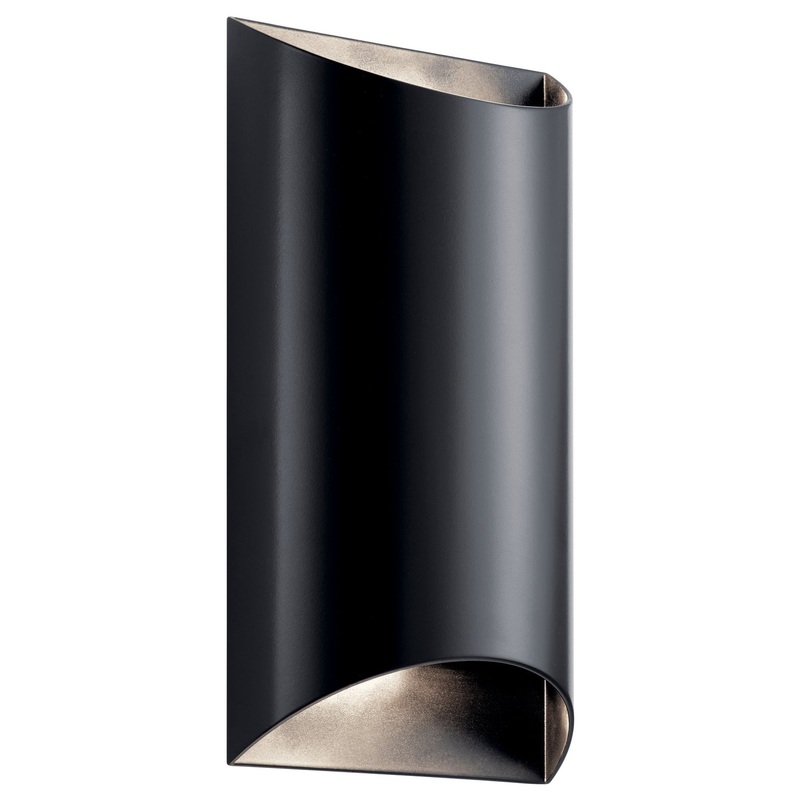 Kichler 49279BKLED Wesley LED Outdoor Wall Mount, Black