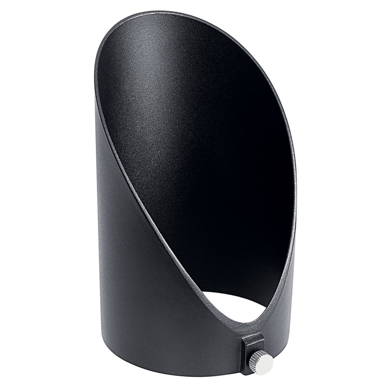 Kichler 16076BKT Landscape LED Accent Long Cowl, Textured Black