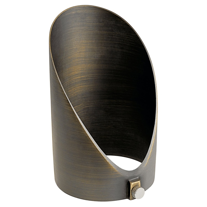 Kichler 16076CBR Landscape LED Accent Long Cowl, Centennial Brass