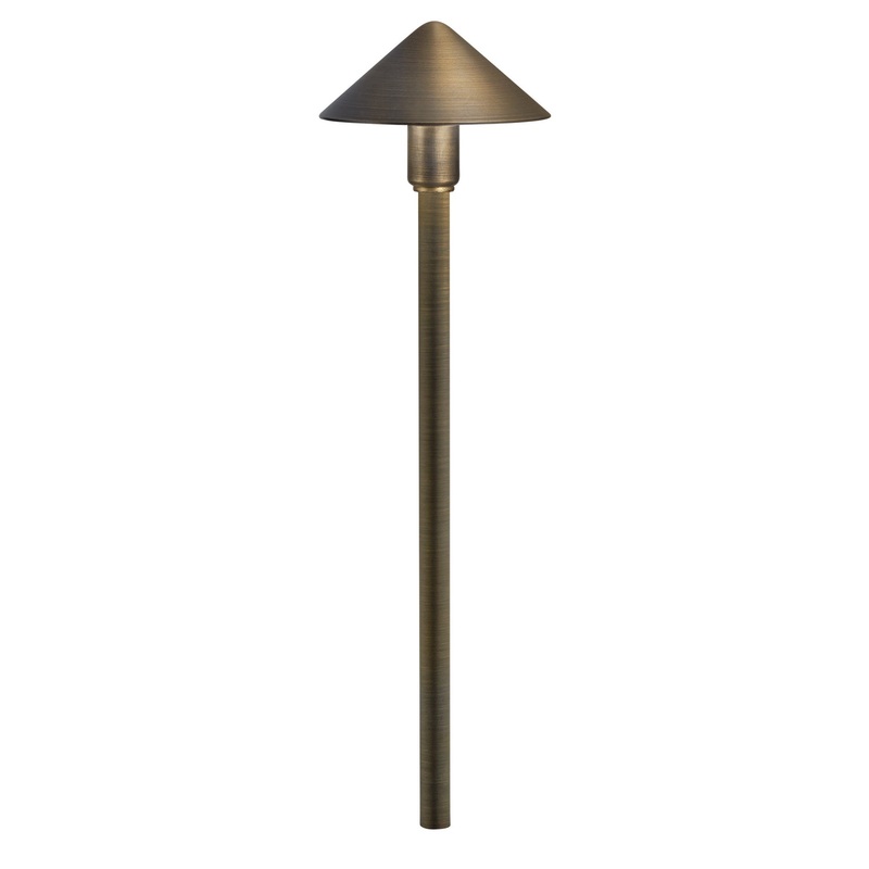 Kichler 16120CBR27 Cbr LED Integrated LED Path Light, Centennial Brass