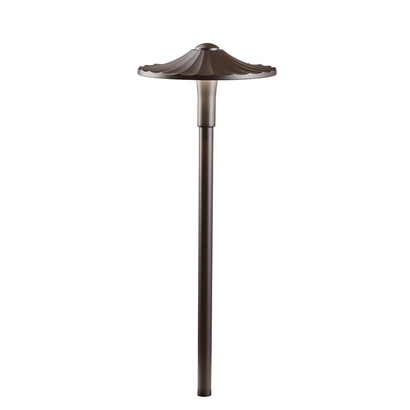 Kichler 16125AZT27 LED Path Light, Textured Architectural Bronze