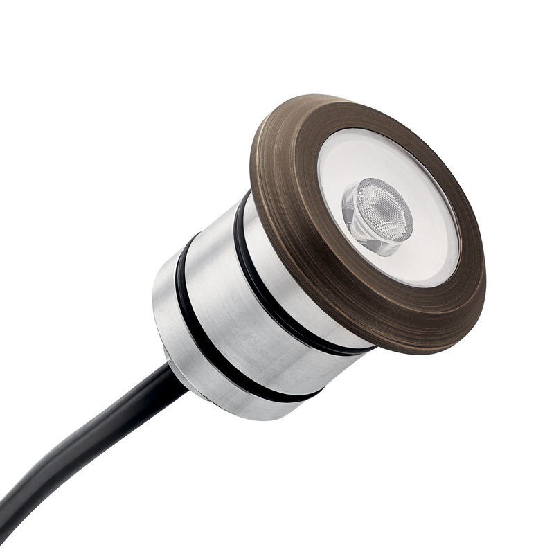 Kichler 16140CBR27 Landscape LED Mini All-Purpose, Centennial Brass