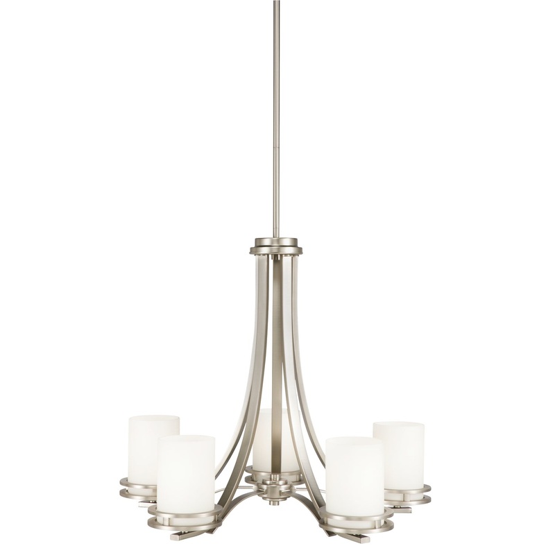 Kichler 1672NI Hendrik Five Light Chandelier, Brushed Nickel