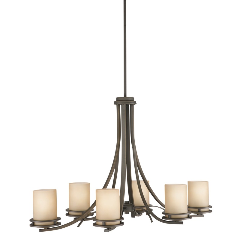 Kichler 1673OZ Hendrik Six Light Chandelier, Olde Bronze