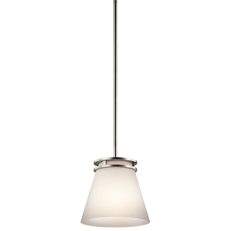 Kichler 1687NI Hendrik One Light Mini Pendant, Brushed Nickel