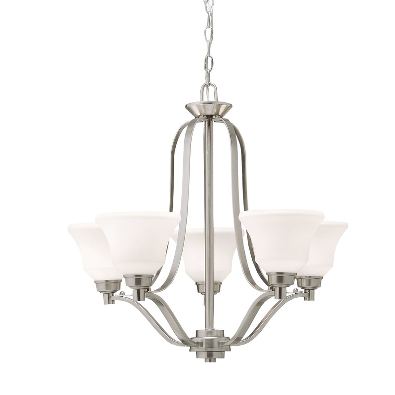 Kichler 1783NI Langford Five Light Chandelier, Brushed Nickel (Discontinued)