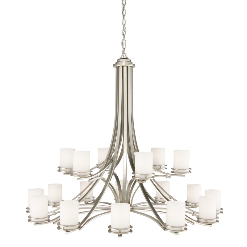 Kichler 1873NI Hendrik 18 Light Chandelier, Brushed Nickel