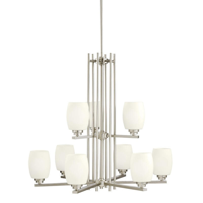Kichler 1897NIL18 Eileen LED Chandelier, Brushed Nickel (Discontinued)