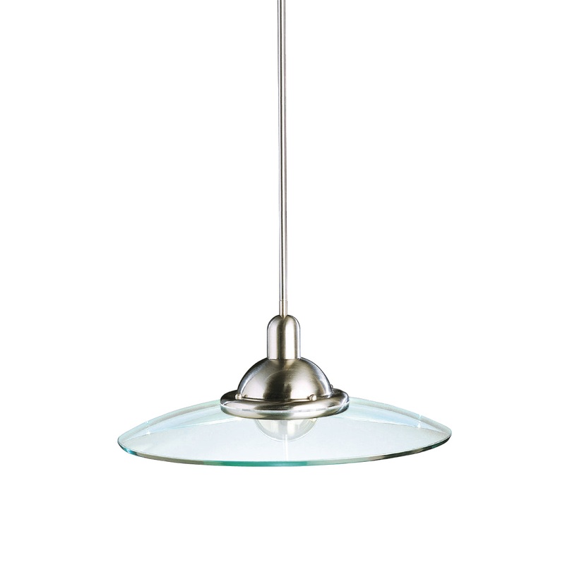 Kichler 2640NI Galaxie One Light Pendant, Brushed Nickel (Discontinued)