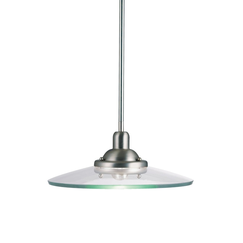 Kichler 2643NI Galaxie One Light Pendant, Brushed Nickel (Discontinued)