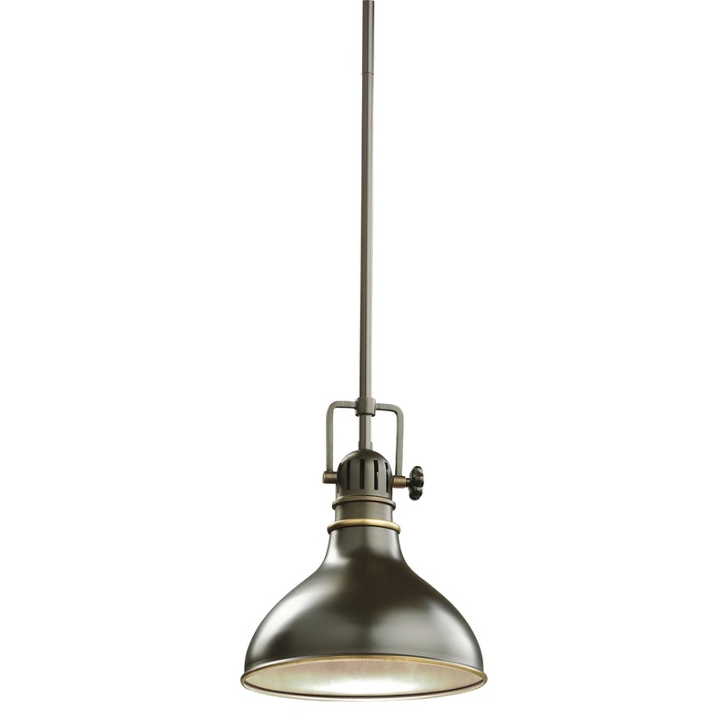 Kichler 2664OZ Hatteras Bay One Light Mini Pendant, Olde Bronze