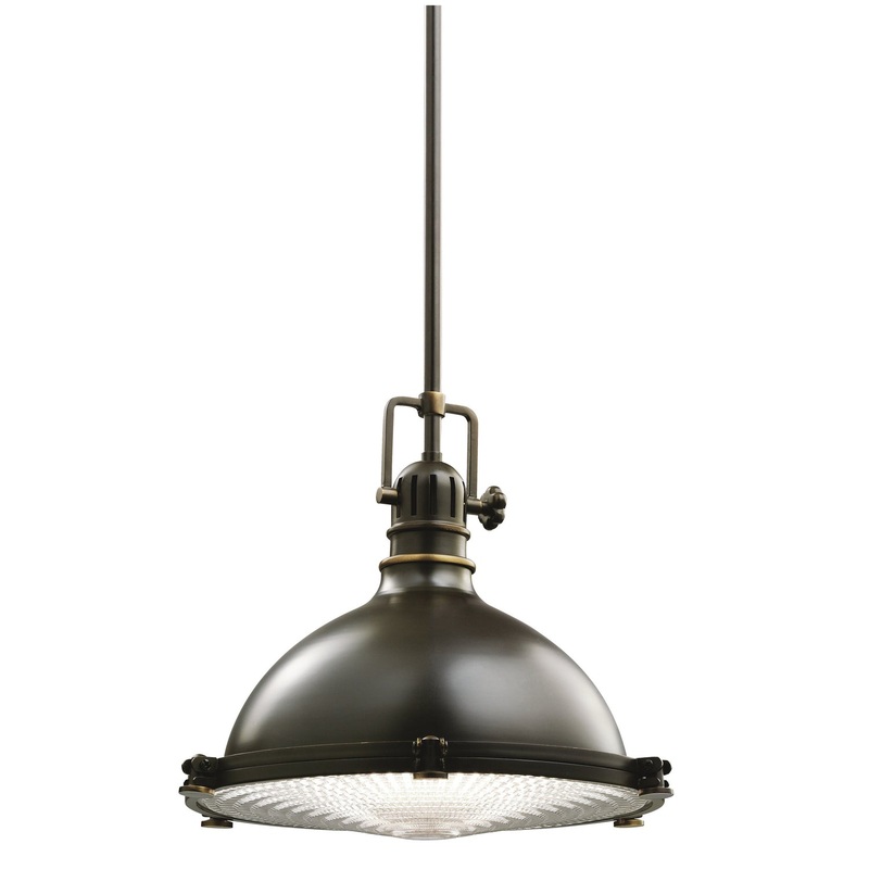 Kichler 2666OZ Hatteras Bay One Light Pendant, Olde Bronze