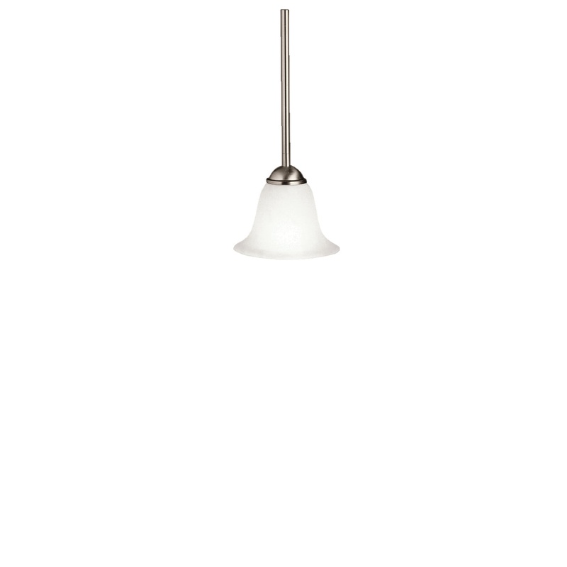 Kichler 2771NI Dover One Light Mini Pendant, Brushed Nickel