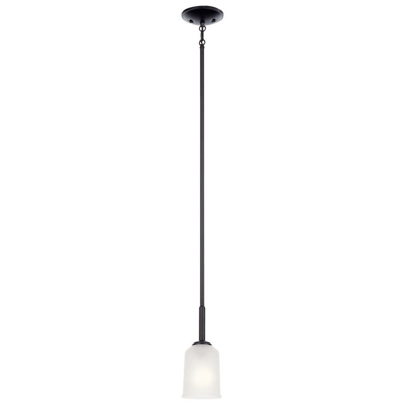 Kichler 43674BK Shailene One Light Mini Pendant, Black