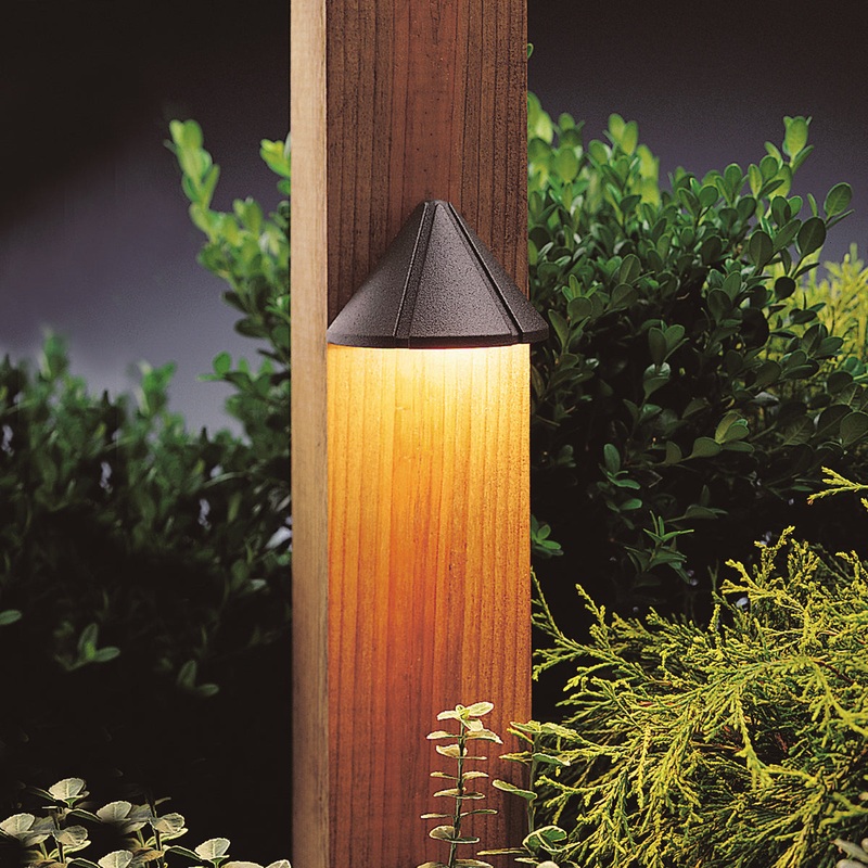 Kichler 15765AZT30R LED Deck Light, Textured Architectural Bronze