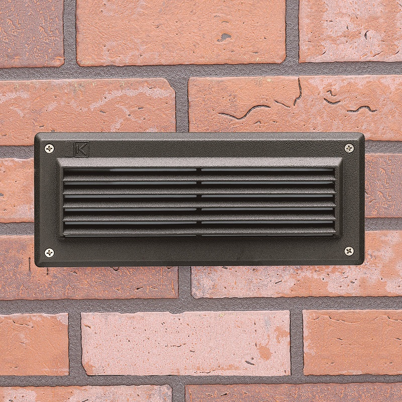 Kichler 15773AZT27R Landscape LED Brick Light, Textured Architectural Bronze