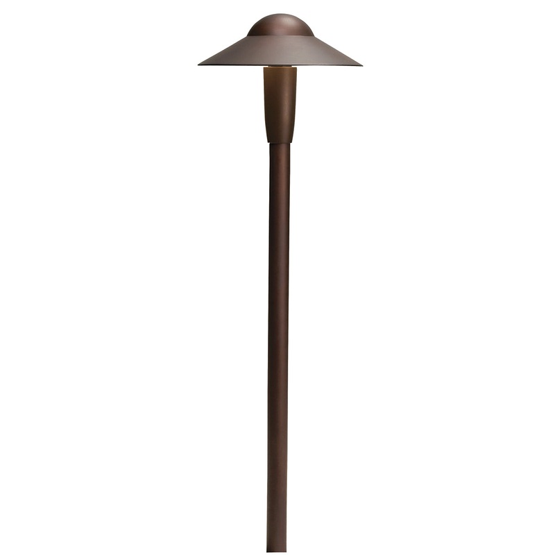 Kichler 15870AZT27R LED Path Light, Textured Architectural Bronze
