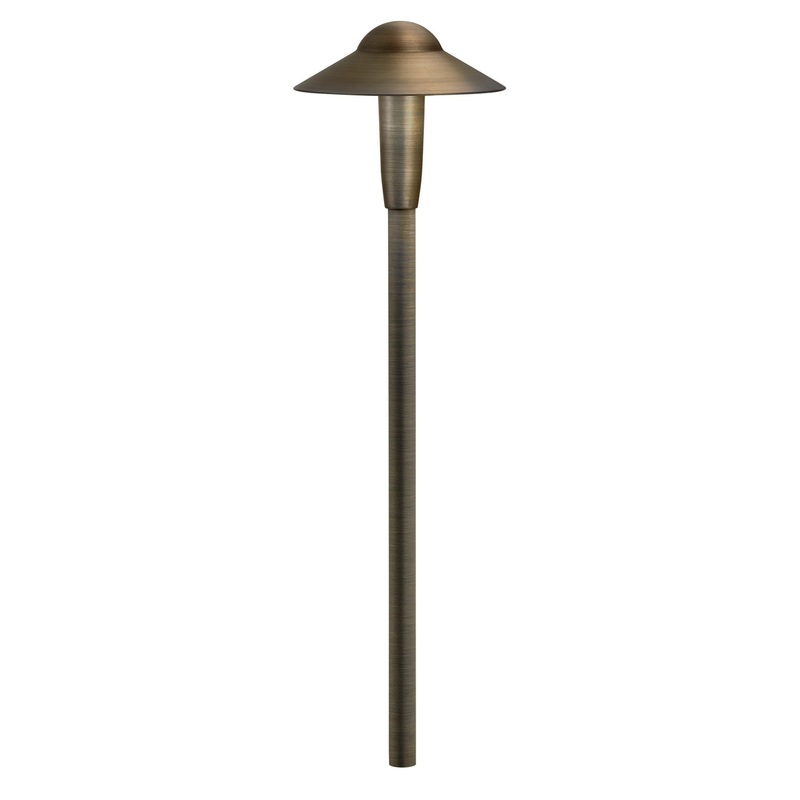 Kichler 15870CBR27 Cbr LED Integrated LED Path Light, Centennial Brass