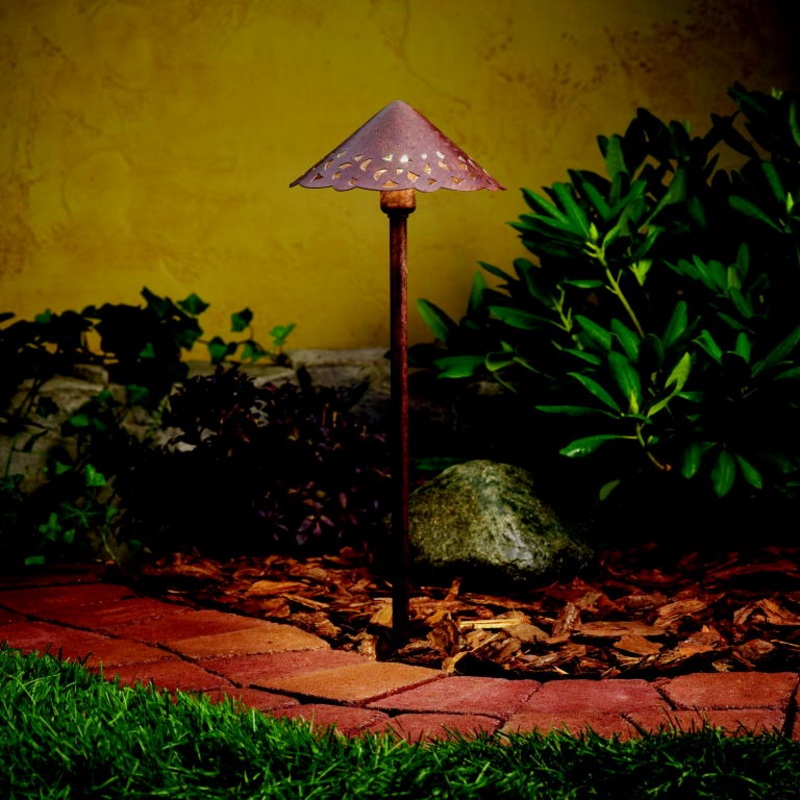 Kichler 15871TZT Landscape LED Hammered Roof, Textured Tannery Bronze