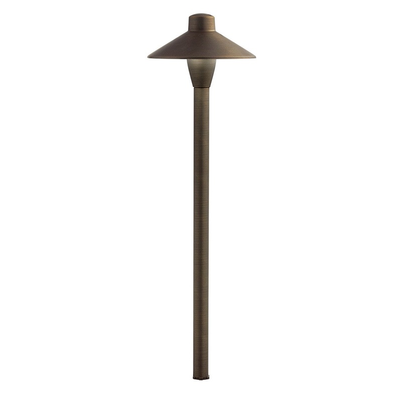 Kichler 15878CBR27 Cbr LED Integrated LED Path Light, Centennial Brass